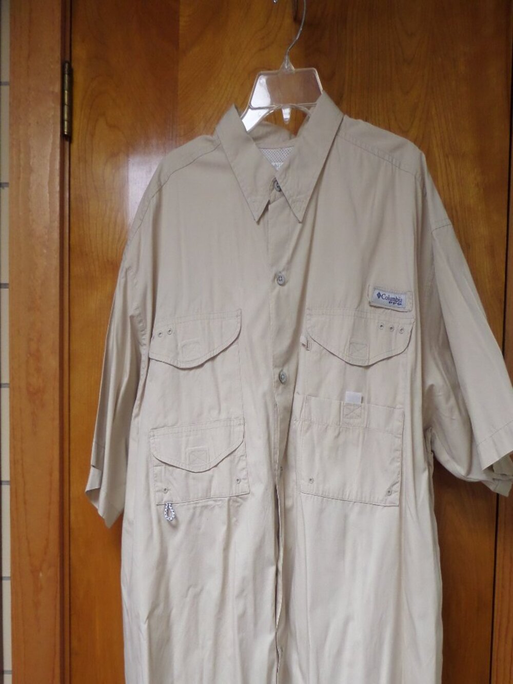 Columbia PFG Tan Short Sleeve Shirt size 1X